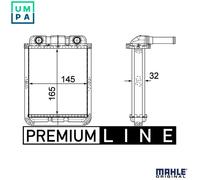MAHLE AH 182 000P Heater matrix