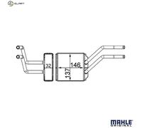 MAHLE AH 226 000S Heater matrix