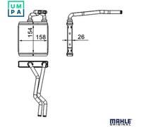 MAHLE AH 267 000S Heater matrix