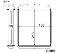 MAHLE AH 41 000S Heater matrix