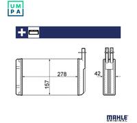 MAHLE AH 68 000S Heater matrix