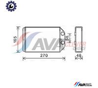 AVA COOLING SYSTEMS AIA6393 Heater matrix