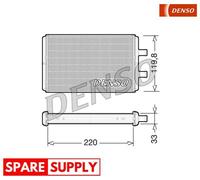 HEAT EXCHANGER, INTERIOR HEATING DENSO DRR12007