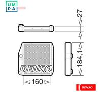 HEAT EXCHANGER INTERIOR HEATING DRR09076 FOR OPEL A 13 DTC/Z 13 DTJ 1.2L 4cyl