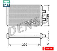 HEAT EXCHANGER INTERIOR HEATING DRR12007 FOR IVECO DAILY/Van/Platform/Chassis
