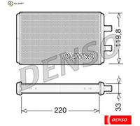 DENSO DRR12007 Heater matrix