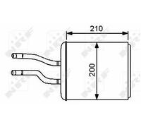 HEAT EXCHANGER INTERIOR HEATING FITS: ALFA ROMEO 156 1.6 16V T.SPARK /1.8 16V