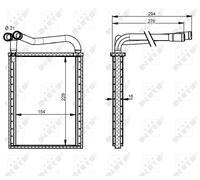HEAT EXCHANGER INTERIOR HEATING FITS: HYUNDAI ACCENT IV 1.4 GL/1.6 GLS/1.5 CR