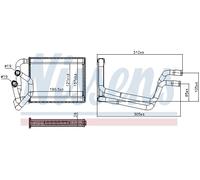HEAT EXCHANGER INTERIOR HEATING FITS: HYUNDAI I10 I 1.1/1.2/1.1 LPG/1.0/1.1 C