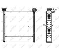 HEAT EXCHANGER INTERIOR HEATING FITS: SEAT LEON ST 1.4 TSI/2.0 TDI/1.8 TSI/1.