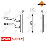 HEAT EXCHANGER, INTERIOR HEATING FOR ALFA ROMEO 147 156 GT NRF 53244