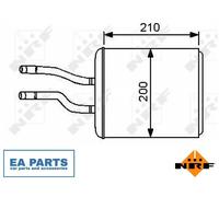 Heat Exchanger, interior heating for ALFA ROMEO 147 NRF 53244