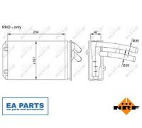 Heat Exchanger, interior heating for AUDI 80 CABRIOLET NRF 58035