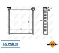 Heat Exchanger, interior heating for AUDI A3 A3 / S3 Limousine NRF 54342