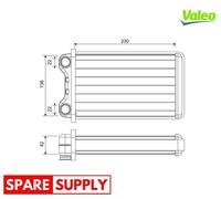 HEAT EXCHANGER, INTERIOR HEATING FOR AUDI A4 VALEO 812255