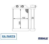 Heat Exchanger, interior heating for AUDI A6 ALLROAD C5 MAHLE AH 220 000S