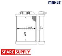 HEAT EXCHANGER, INTERIOR HEATING FOR AUDI A6 ALLROAD C5 MAHLE AH 220 000S