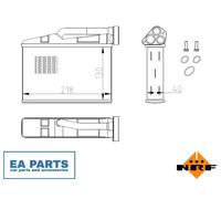 Heat Exchanger, interior heating for BMW E39 NRF 54409
