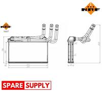 HEAT EXCHANGER, INTERIOR HEATING FOR BMW E70 F15 E71 F16 NRF 54437