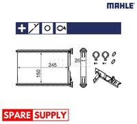 HEAT EXCHANGER, INTERIOR HEATING FOR BMW E81 E87 E88 E82 MAHLE AH 242 000S