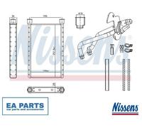 Heat Exchanger, interior heating for BMW E90 E93 E92 E91 NISSENS 707282