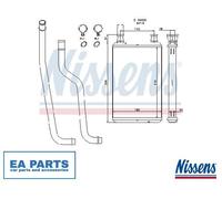 Heat Exchanger, interior heating for CHRYSLER 300 300C NISSENS 70978