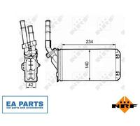 Heat Exchanger, interior heating for CITROËN AX NRF 58643