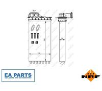 Heat Exchanger, interior heating for CITROËN C3 XSARA PICASSO NRF 54332