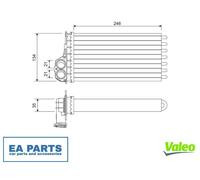 Heat Exchanger, interior heating for CITROËN C3 XSARA PICASSO VALEO 811565