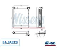 Heat Exchanger, interior heating for CITROËN C4 DS4 NISSENS 72987