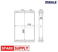HEAT EXCHANGER, INTERIOR HEATING FOR CITROËN C8 DISPATCH MAHLE AH 10 000S