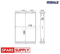 HEAT EXCHANGER, INTERIOR HEATING FOR CITROËN C8 DISPATCH MAHLE AH 10 000S