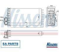 Heat Exchanger, interior heating for CITROËN XSARA PICASSO NISSENS 707091