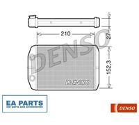 Heat Exchanger, interior heating for FIAT BRAVO DENSO DRR09073
