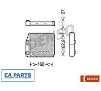 Heat Exchanger, interior heating for FIAT DUCATO Bus DENSO DRR09035