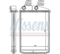 HEAT EXCHANGER, INTERIOR HEATING FOR FIAT DUCATO NISSENS 73989