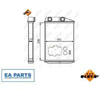 Heat Exchanger, interior heating for FIAT DUCATO NRF 54309