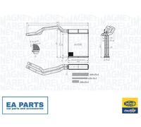 Heat Exchanger, interior heating for FORD C-MAX MAGNETI MARELLI 350218453000