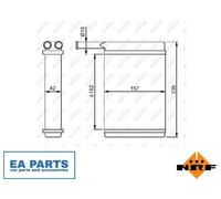 Heat Exchanger, interior heating for FORD FIESTA NRF 52221