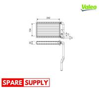 HEAT EXCHANGER, INTERIOR HEATING FOR HONDA BALLADE CIVIC VALEO 811578