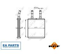 Heat Exchanger, interior heating for HYUNDAI ACCENT AVANTE CLICK COUPE NRF 54291
