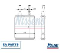 Heat Exchanger, interior heating for HYUNDAI ACCENT AVANTE CLICK NISSENS 77604