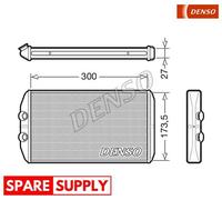 HEAT EXCHANGER, INTERIOR HEATING FOR IVECO DAILY DENSO DRR12008