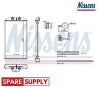 HEAT EXCHANGER, INTERIOR HEATING FOR IVECO DAILY NISSENS 707314