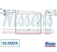 Heat Exchanger, interior heating for MERCEDES-BENZ B901 B903 B904 NISSENS 72043