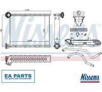Heat Exchanger, interior heating for MERCEDES-BENZ W166 NISSENS 72067