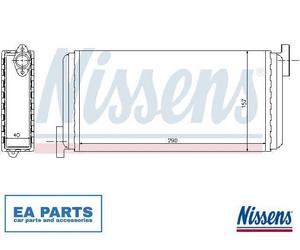 Heat Exchanger, interior heating for MERCEDES-BENZ W201 NISSENS 72002