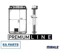 Heat Exchanger, interior heating for MERCEDES-BENZ W203 CL203 MAHLE AH 77 000P