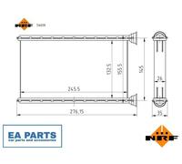 Heat Exchanger, interior heating for MERCEDES-BENZ X290 W205 A205 C205 NRF 54438