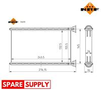 HEAT EXCHANGER, INTERIOR HEATING FOR MERCEDES-BENZ X290 W205 A205 C205 NRF 54438